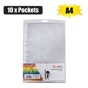 Creativia - Khoki - A4 Filing pockets - Pack of 10