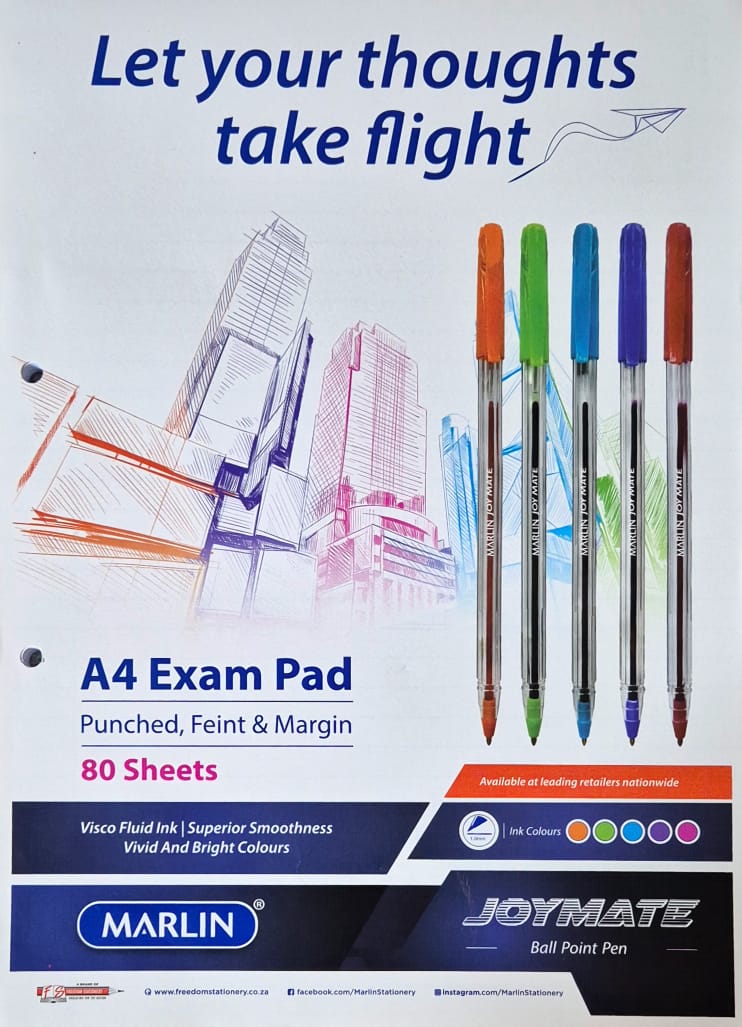 Creativia - A4 Exam Pad - 80 Sheets