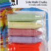 Creativia - Khoki - Sidewalk chalk - 4 chalks with holder