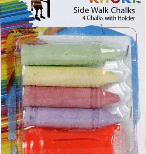 Creativia - Khoki - Sidewalk chalk - 4 chalks with holder