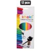 Creativia - Khoki Long Pencil Crayons - 12-Piece Colour Set