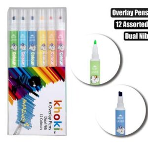Creativia - Khoki Colour Laying Dual Tip Markers - 12-Piece Set