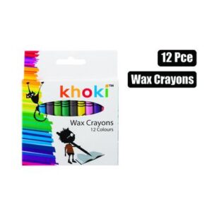 Creativia - Khoki Wax Crayons - 12 Vibrant Colours