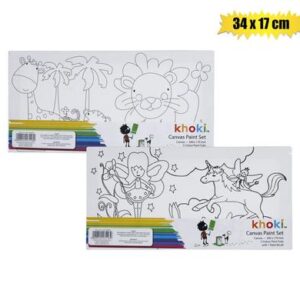 Khoki - Canvas paint set 34 x 14 cm