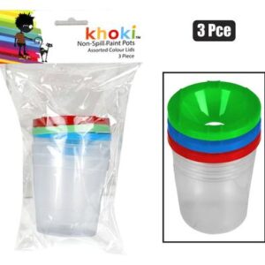 Khoki - Non spill paint pots - 3 piece