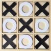 Classic Wooden Tic-Tac-Toe Game (22x22cm)