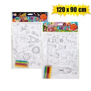 Creativia - Giant colouring sheet with pencils