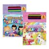 Creativia - Girls colouring pad with pencil crayons