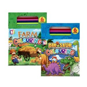 Creativia - Boys colouring book with pencils