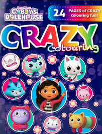 Creativia - Gabby's dollhouse crazy colouring book