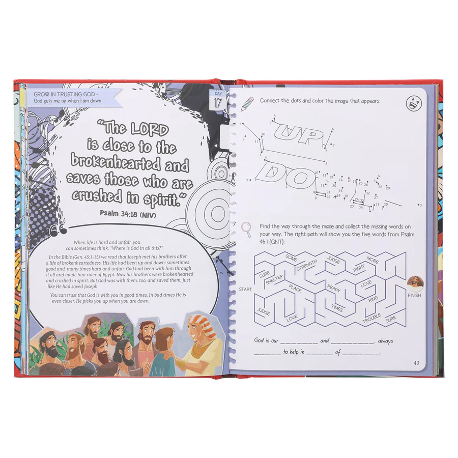 Creative Bible Crash Course Boys Edition: With 40 Different Devotions to Grow in Faith HC - Image 4