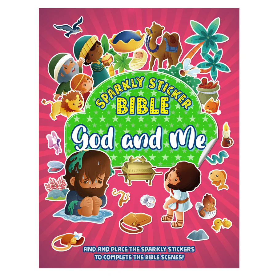 God and Me - Sparkly Sticker Bible (Paperback)