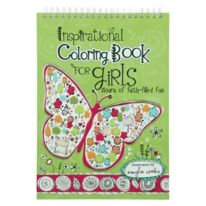 Inspirational Coloring Book For Girls (Wirebound)