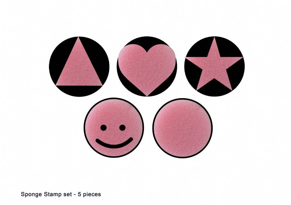 Creativia - Sponge Stamp (Pictures) Set 5Pcs