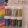 Creativia - Khoki – 6 Assorted glitter tubs