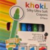 Creativia - Khoki – Silky ultra soft crayons – 8 piece