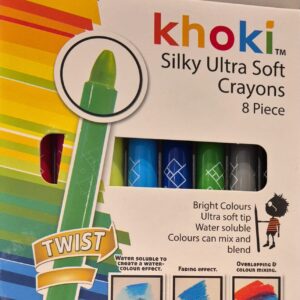 Creativia - Khoki – Silky ultra soft crayons – 8 piece