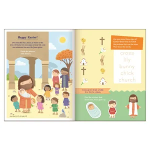Alternative view of Say And Pray Bible Easter Sticker And Activity Book (Paperback)