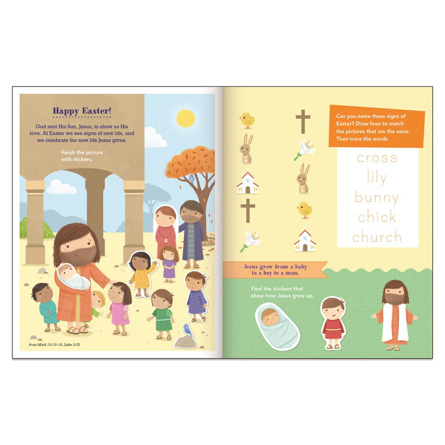 Say And Pray Bible Easter Sticker And Activity Book (Paperback) - Image 2