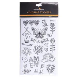 Coloring Stickers For Bible Journaling Set Of 6 Sticker Sheets2